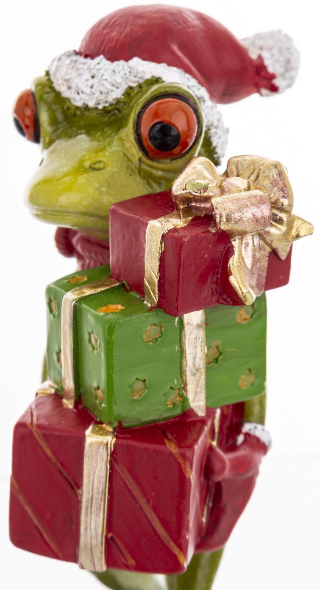 Christmas Frog with Presents – Holiday Figurine