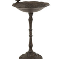 Cast Iron Bird Bath with Bird – Vintage Standing Birdbath
