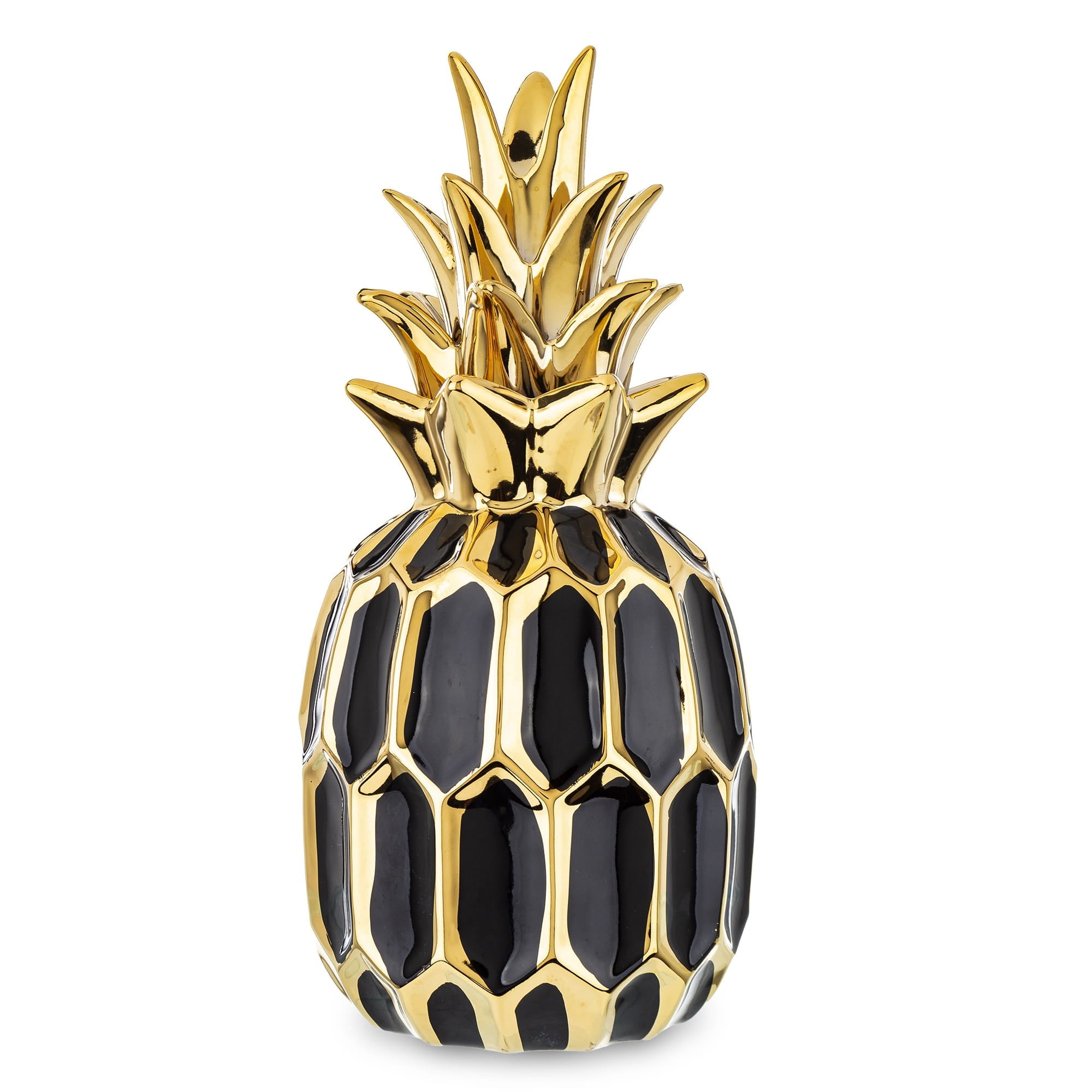 Black and Gold Pineapple – Glamour Ceramic Figurine