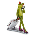 Travelling Frog with Suitcase and Phone – Businesswoman Figurine
