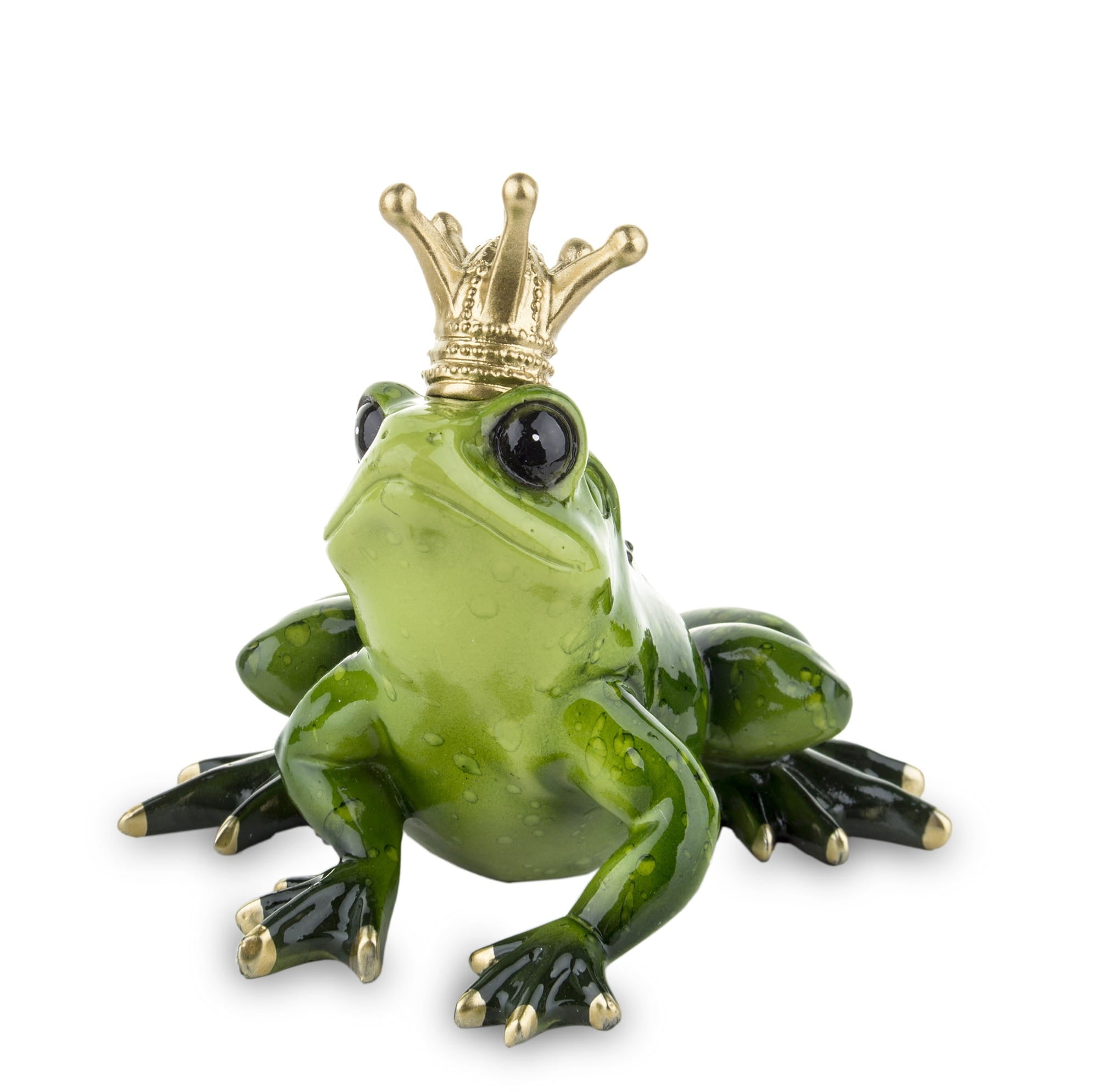 Frog Prince in a Golden Crown – Fairytale Figurine