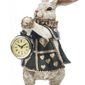 White Rabbit from Wonderland – Sculpture with Clock