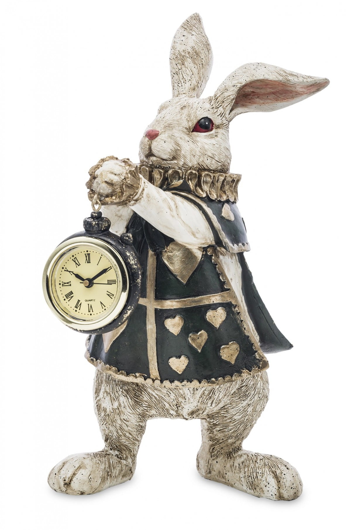 White Rabbit from Wonderland – Sculpture with Clock