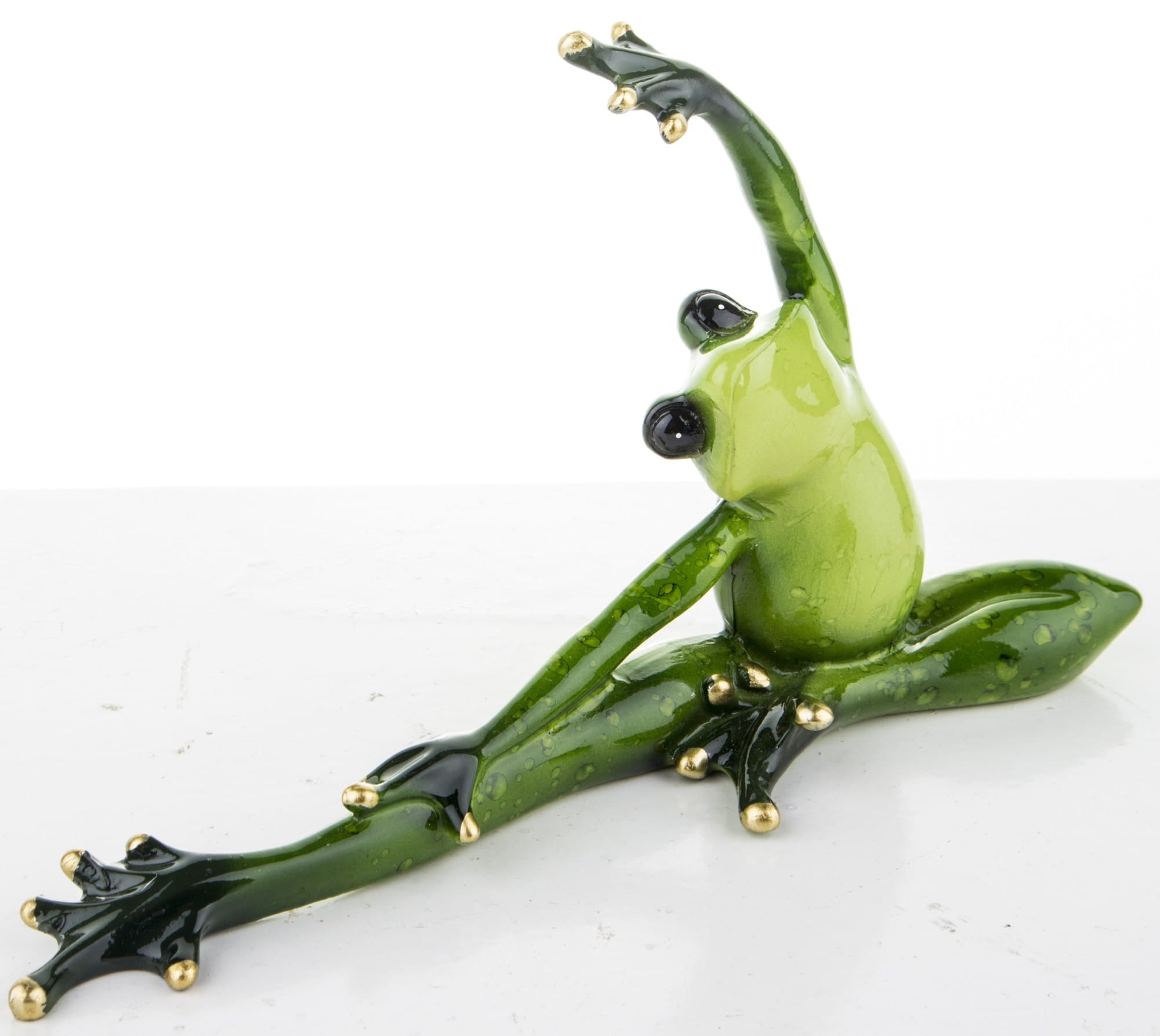 Frog in Yoga Pose – Stretching Figurine