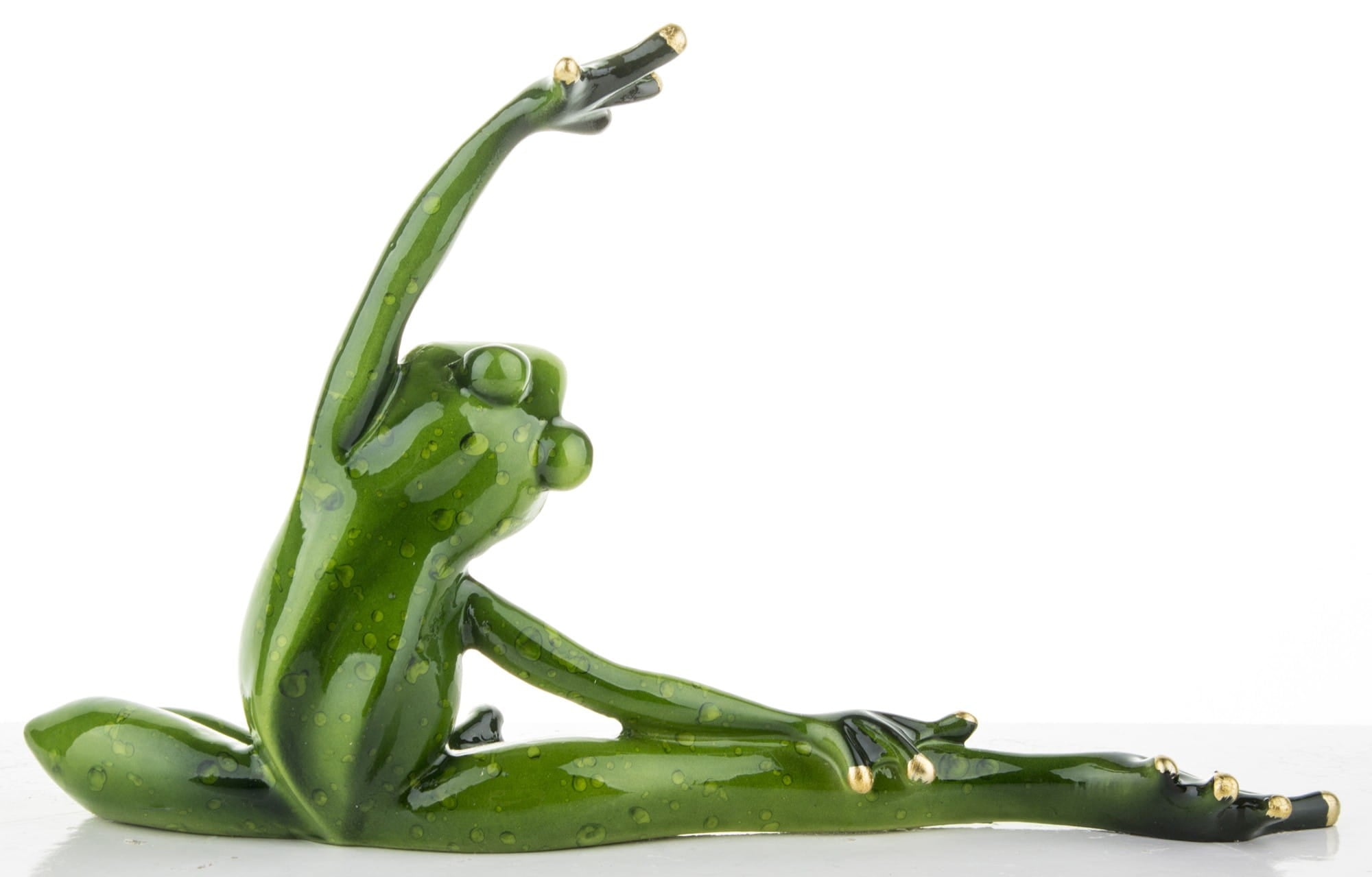 Frog in Yoga Pose – Stretching Figurine