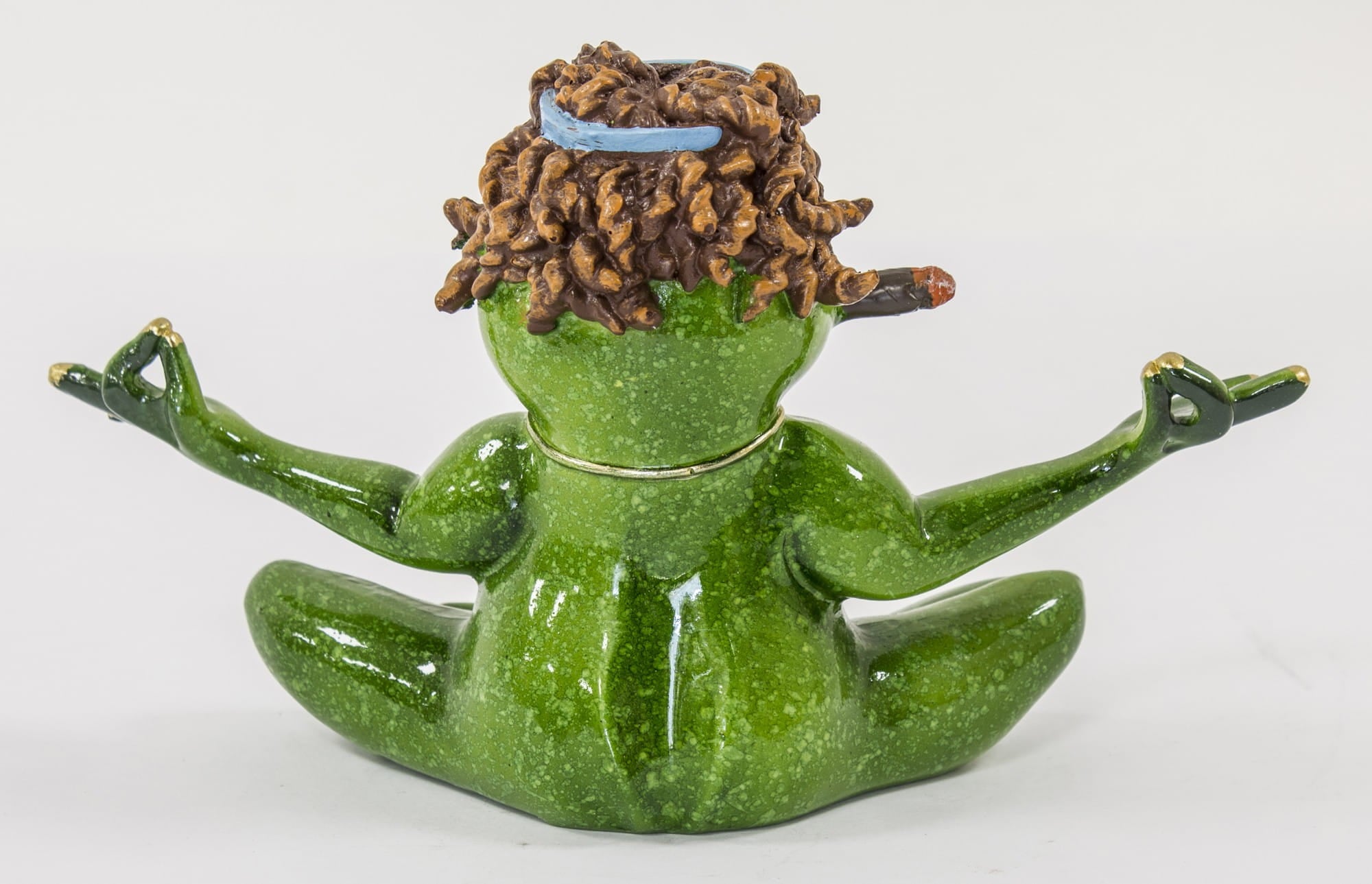 Hippie Frog Meditating in Lotus Position – Yoga Figurine